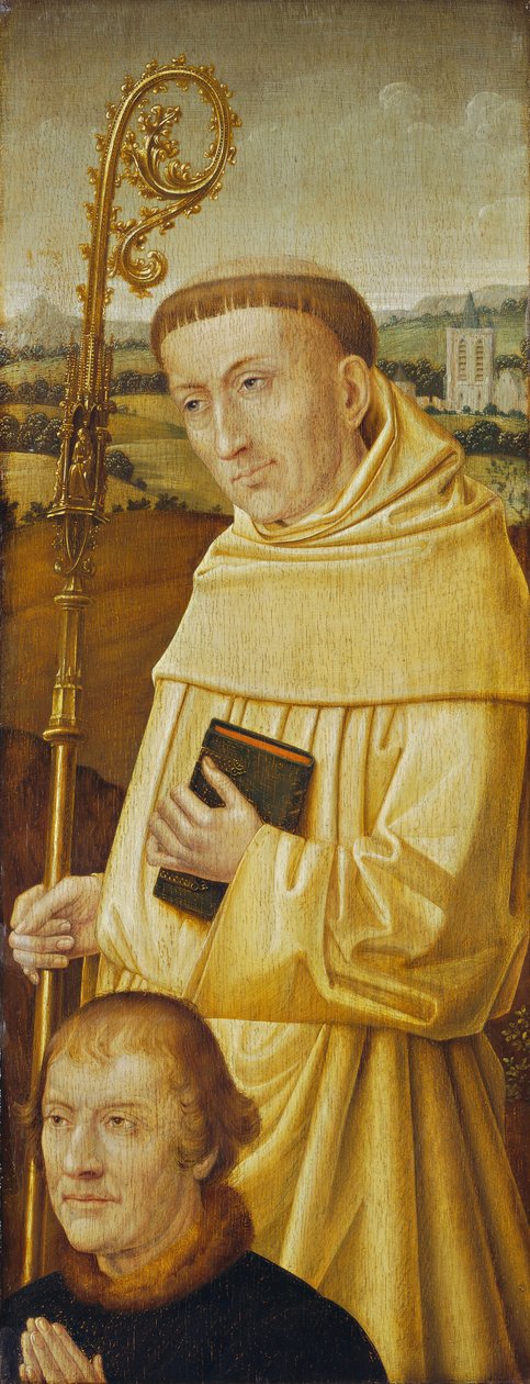 São Bernardo com Doador [anverso] de Imitator of Flemish 15th Century