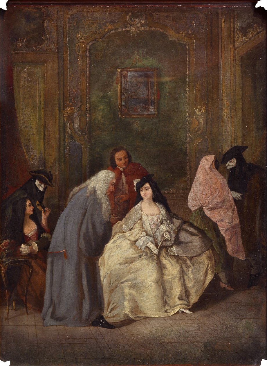 Reunião do Procurador e sua Esposa de Imitator of Pietro Longhi