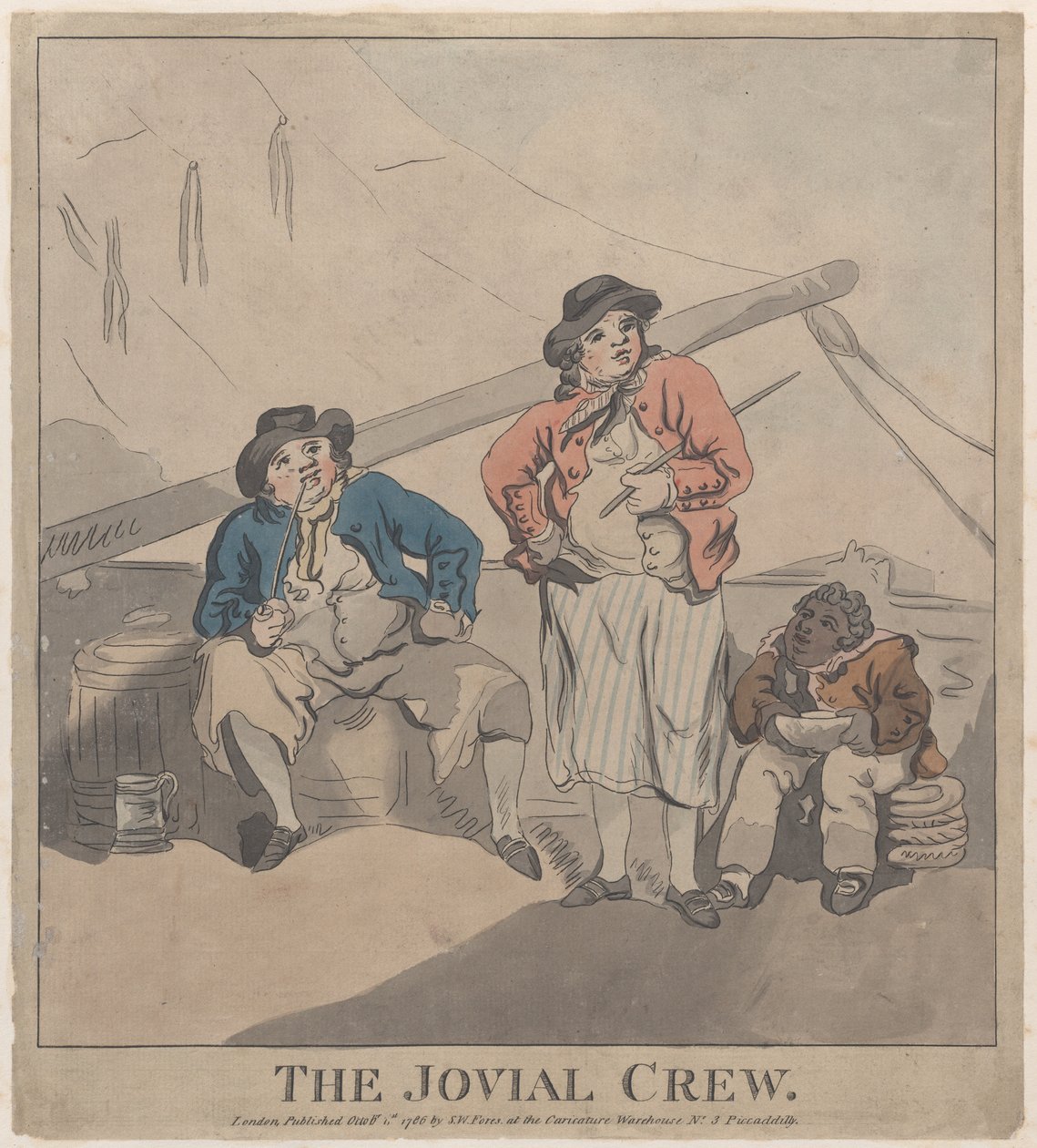 The Jovial Crew, 1º de outubro de 1786., 1º de outubro de 1786. de Imitator of Thomas Rowlandson.