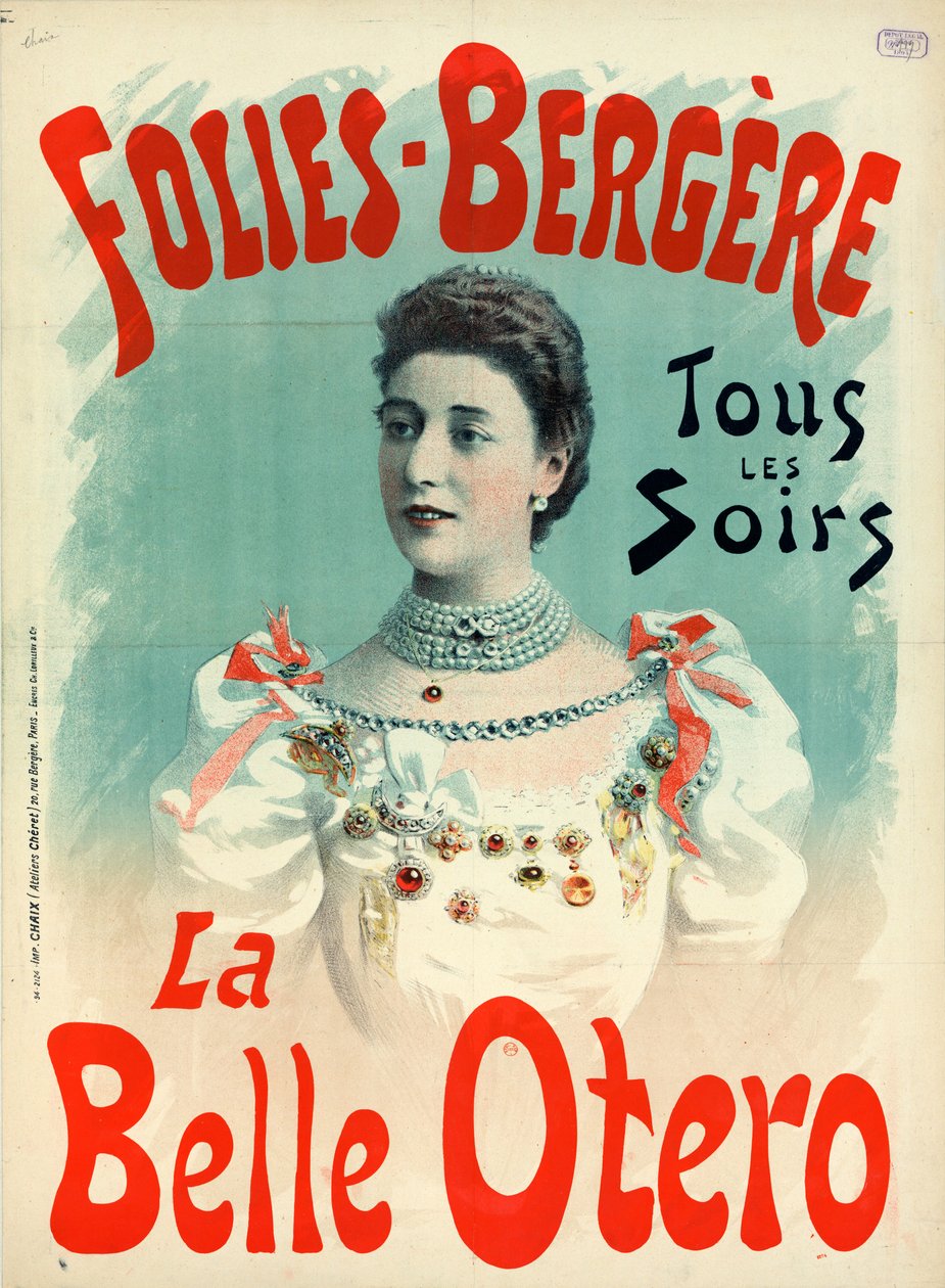 La Belle Otero 1894 de Imprimerie Chaix