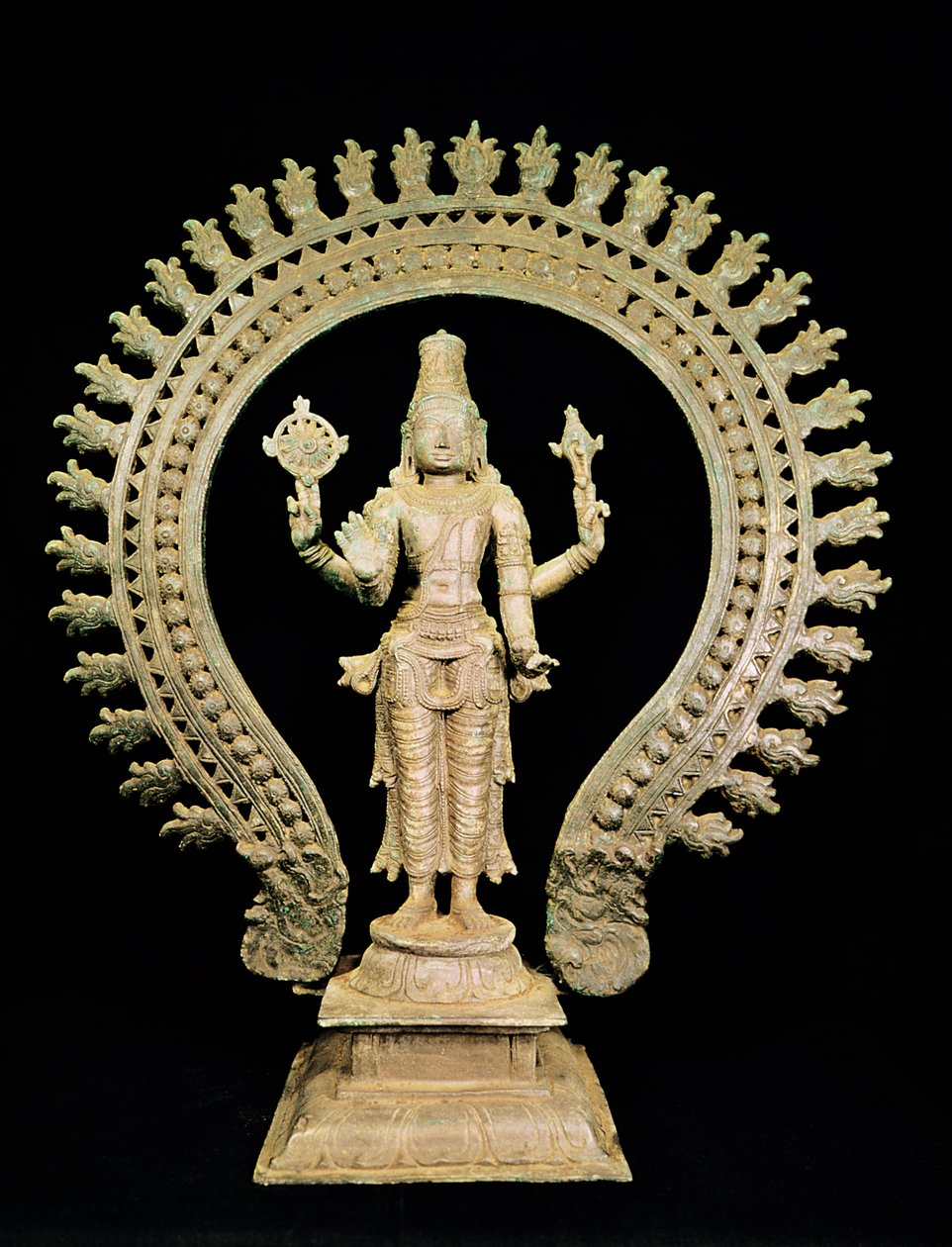 Vishnu, tarde Chola (bronze) de Indian School