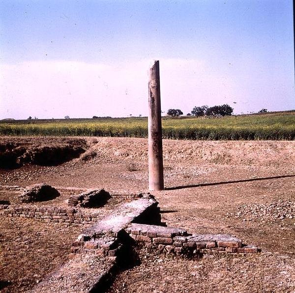 Pilar do Imperador Ashoka (c.264-223 BC) Mauryan (foto) (ver também 162926) de Indian