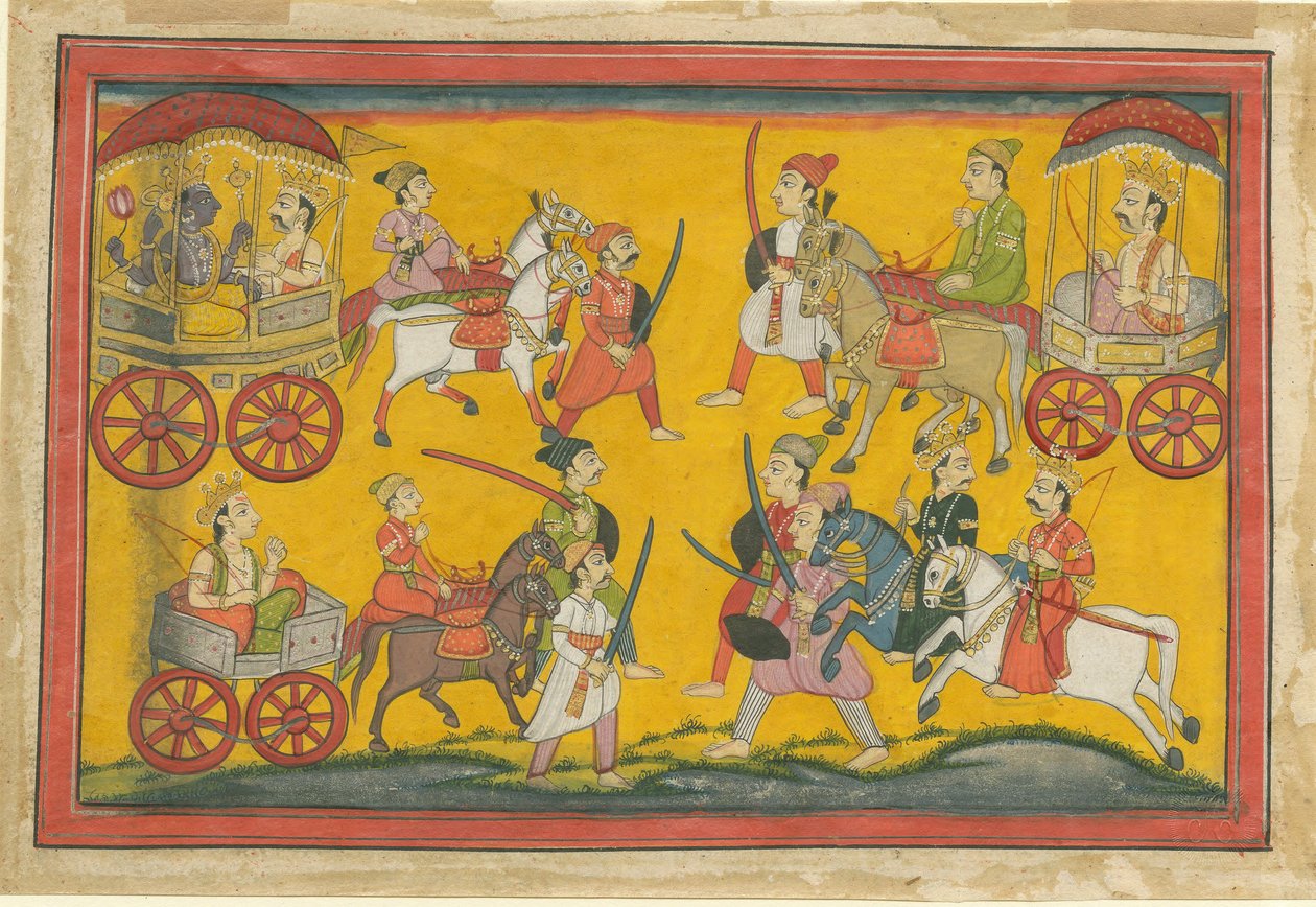 Procissão de Vishnu, c. 1755 de Indian Art
