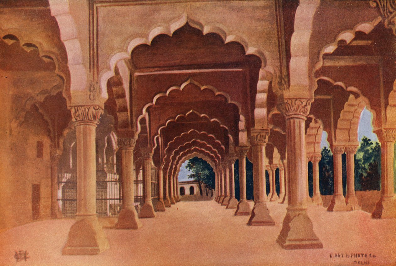 Diwan Am, Forte de Deli (fotografia a cores) de Indian photographer