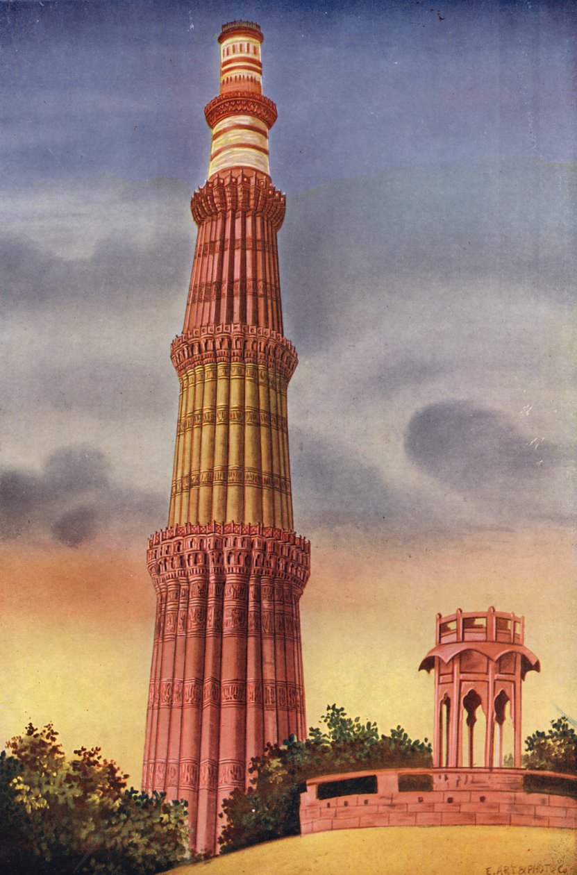 O Kutub Minar, Deli (fotografia a cores) de Indian photographer