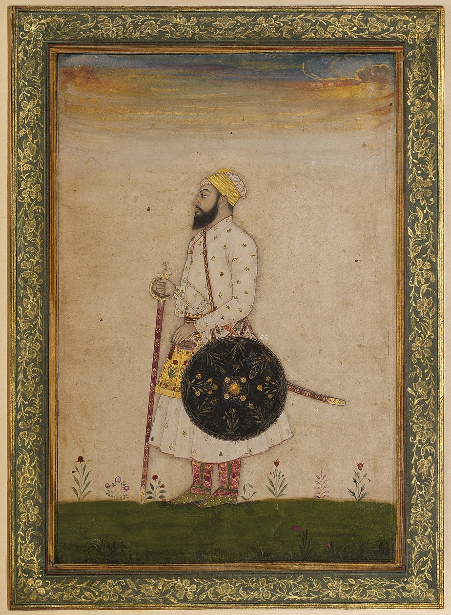 Bahram Khan, um oficial da corte de Shah Jahan, Índia Mughal, c.1720 de Indian School