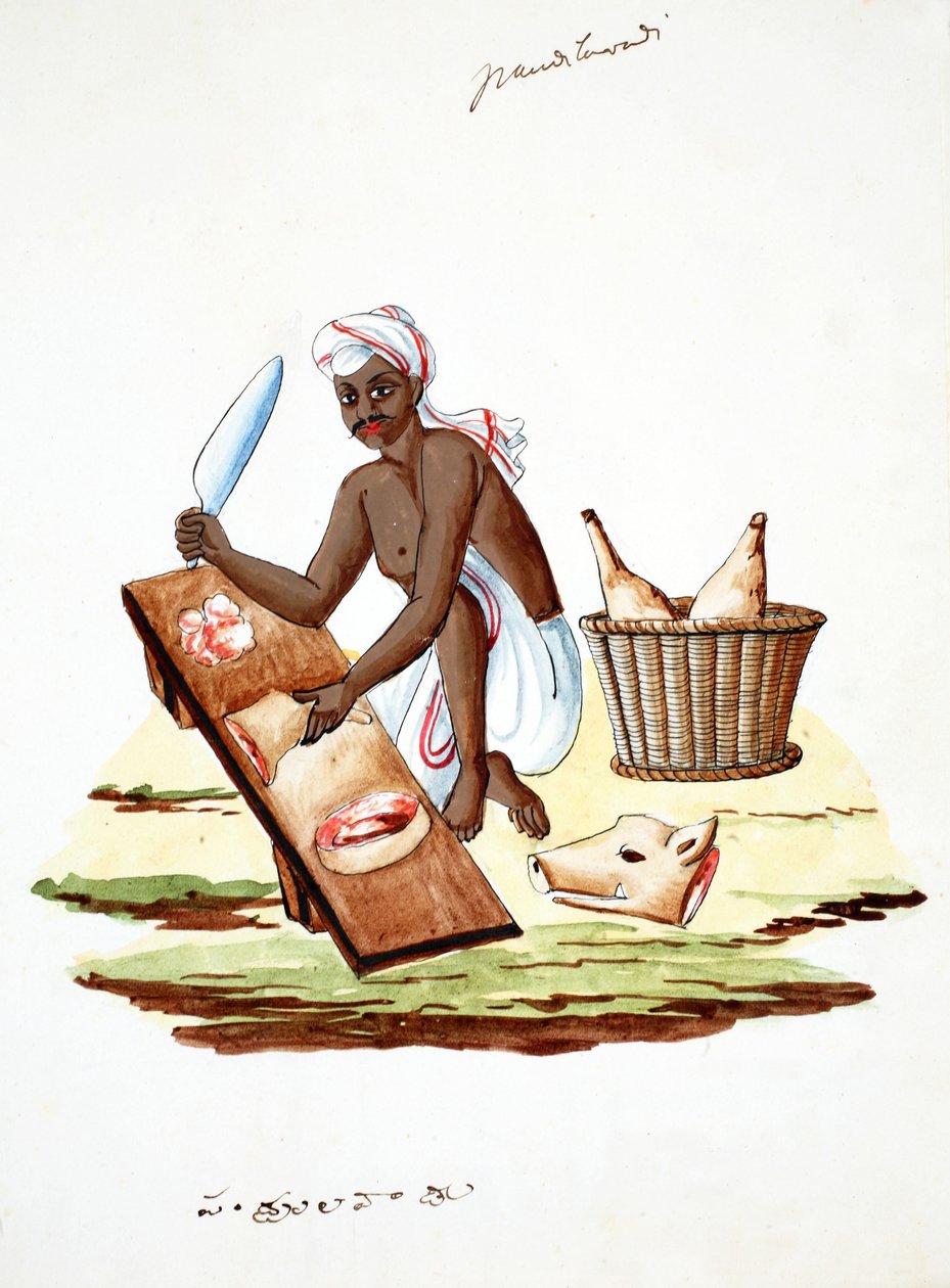 Açougueiro (wc no papel) de Indian School