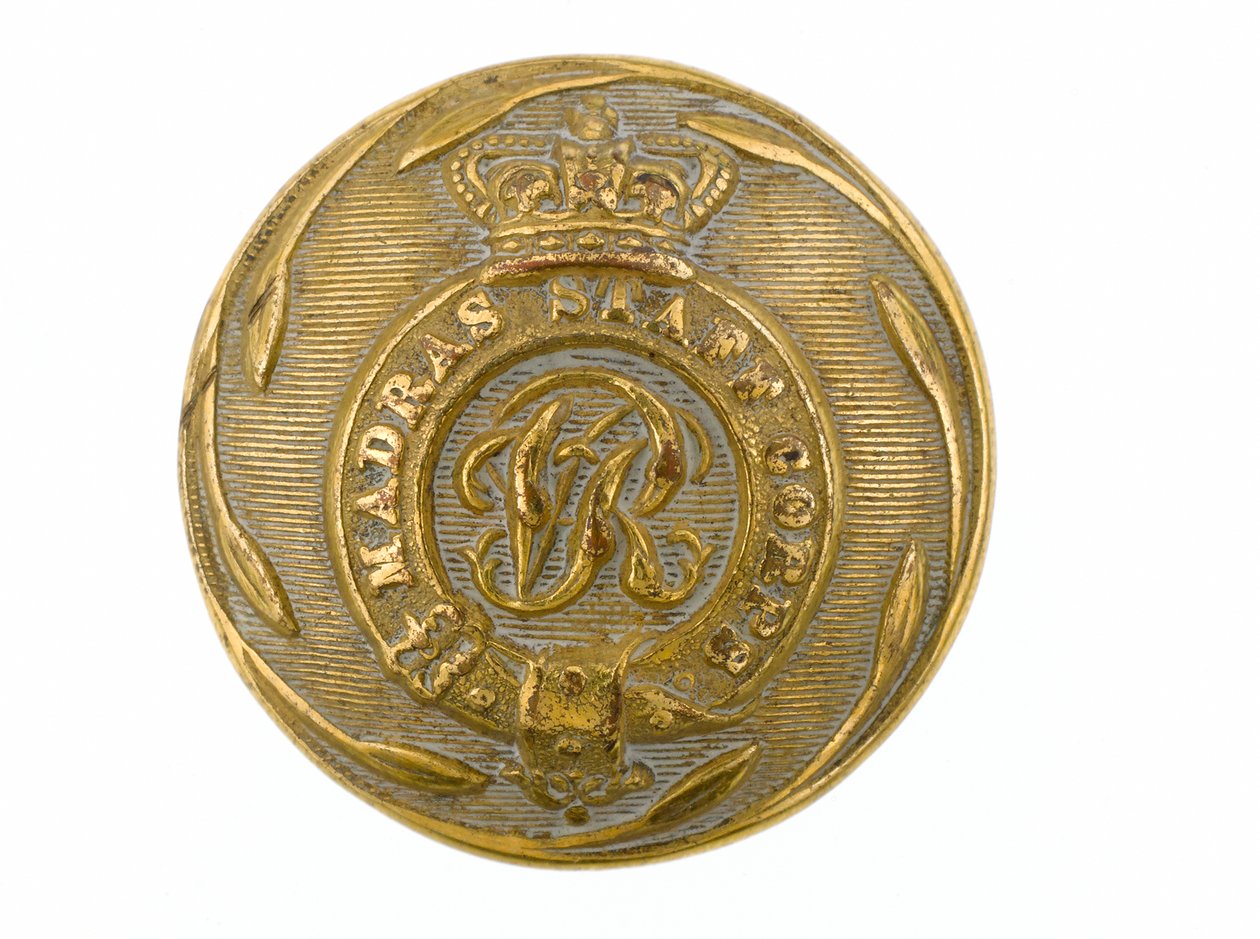 Button, Madras Staff Corps, 1861-1876 de Indian School