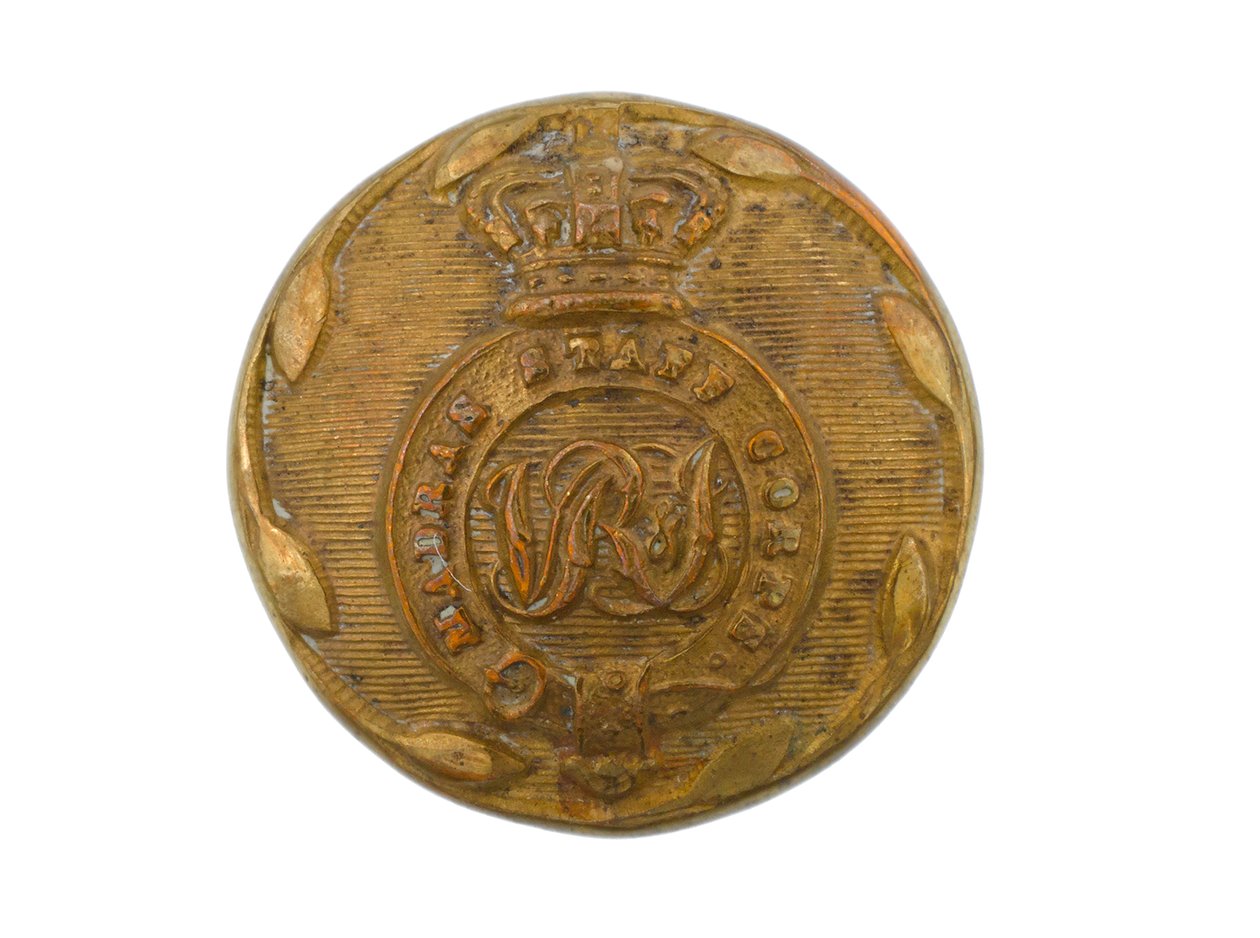 Button, Madras Staff Corps, 1876-1891 de Indian School