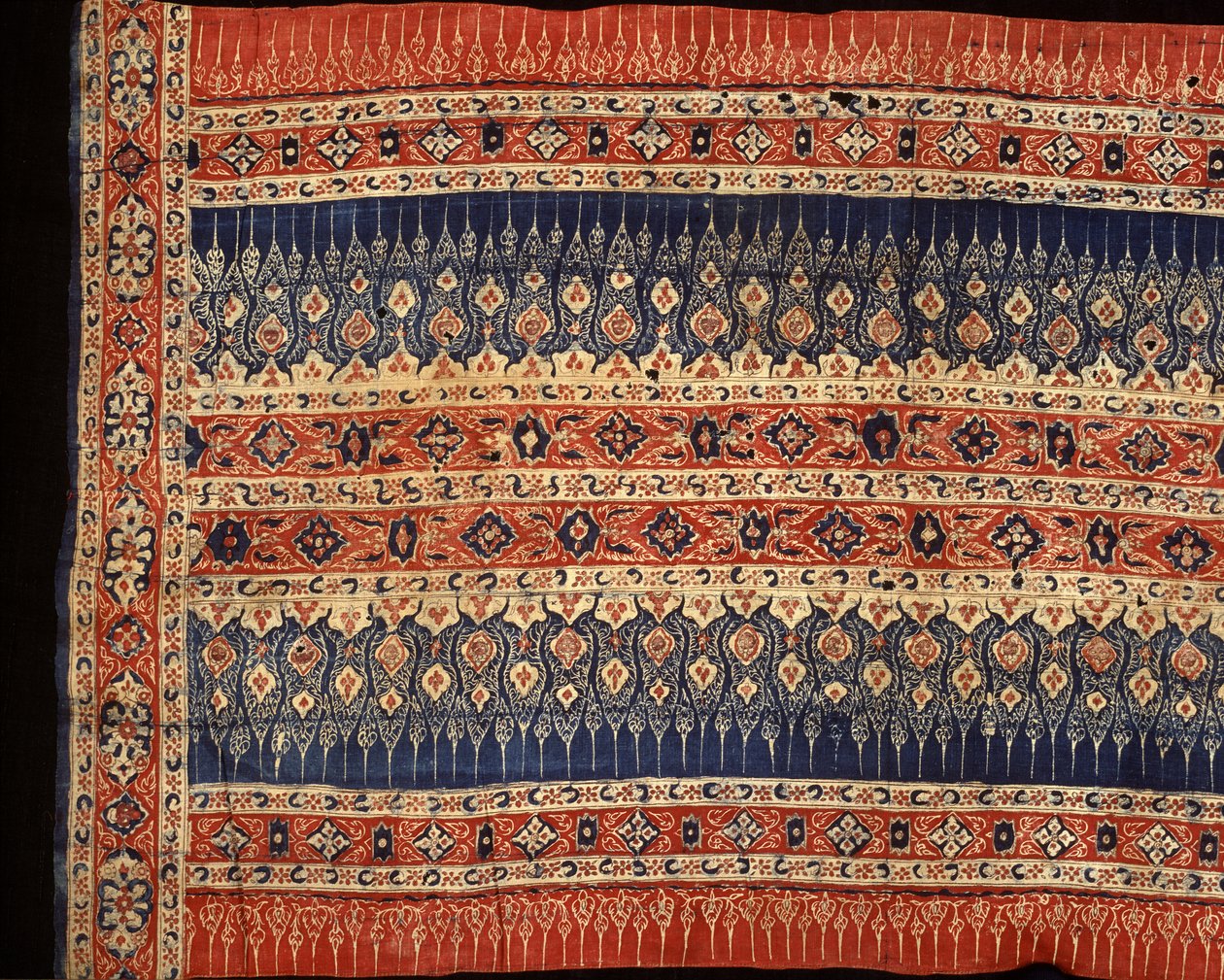 Comprimento da saia cerimonial da Costa Coromandel para o comércio tailandês (algodão pintado) de Indian School