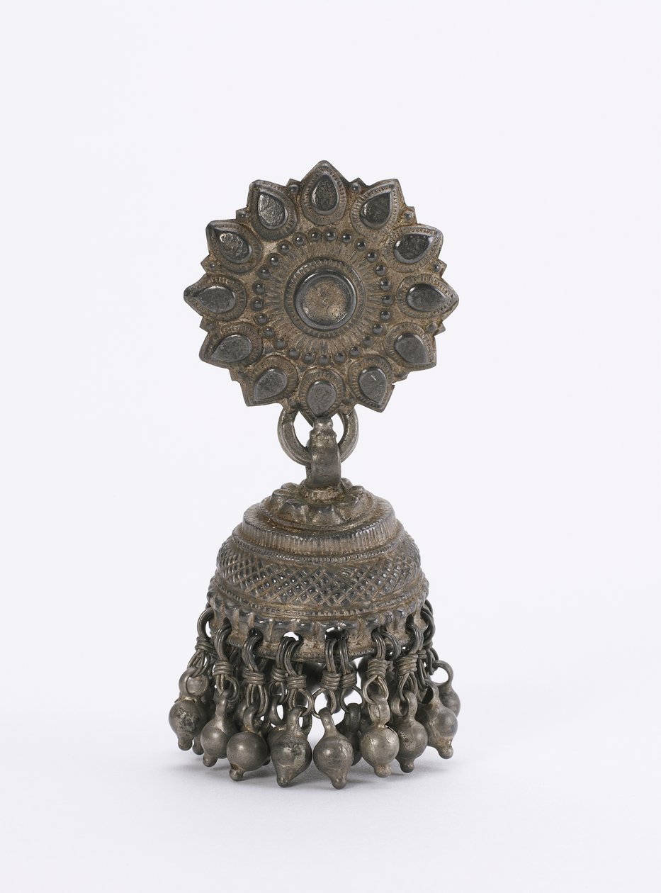 Brinco (jhumka) (prateado) de Indian School