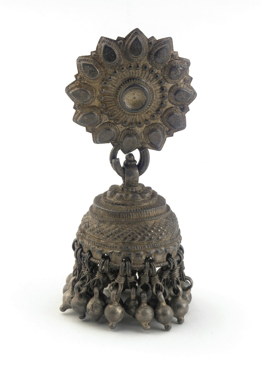 Brinco (jhumka) (prateado) de Indian School
