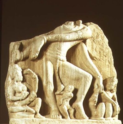 Figura de Natesa, Chittorgarh, Rajasthan, dinastia Pratihara (arenito) de Indian School