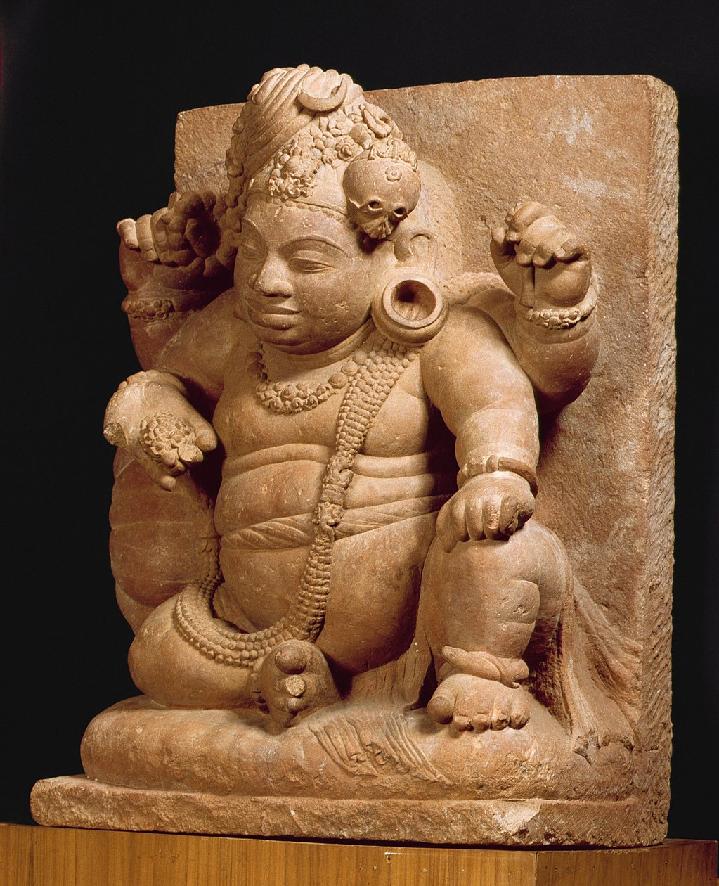 Figura de Siva como Vamana, Mansar Maharashtra (arenito vermelho) de Indian School