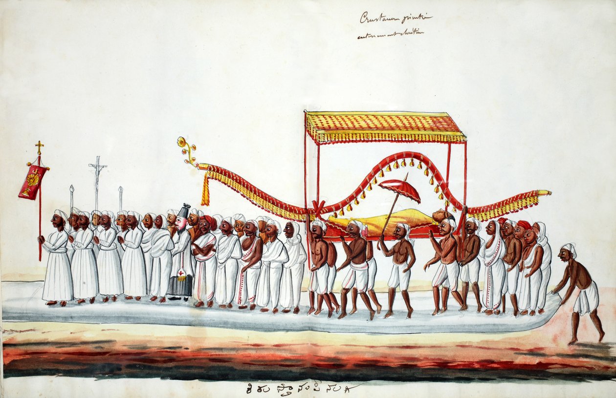Procissão fúnebre (wc no papel) de Indian School