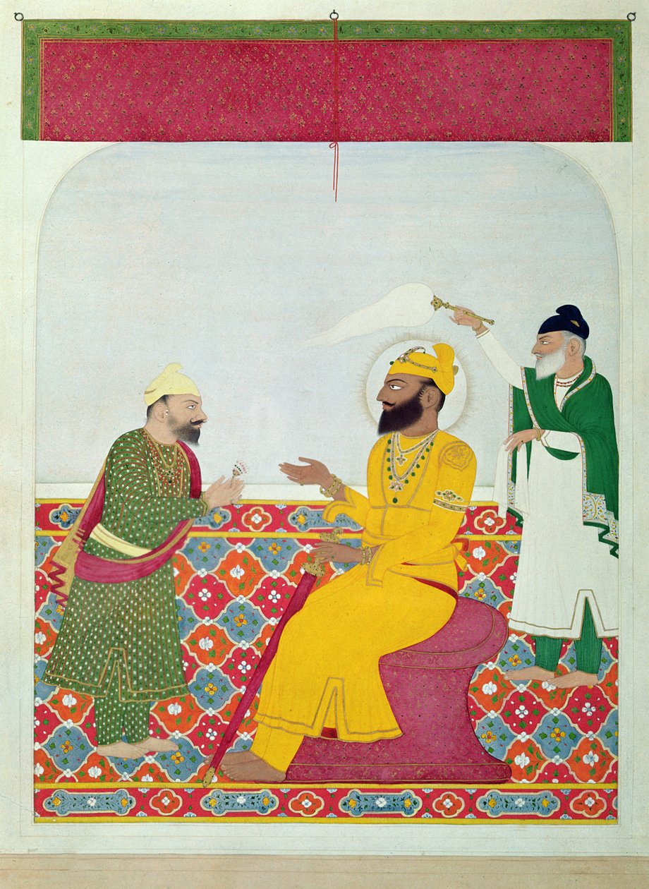 Guru Govind Singh (1666-1708) 1815-25 de Indian School