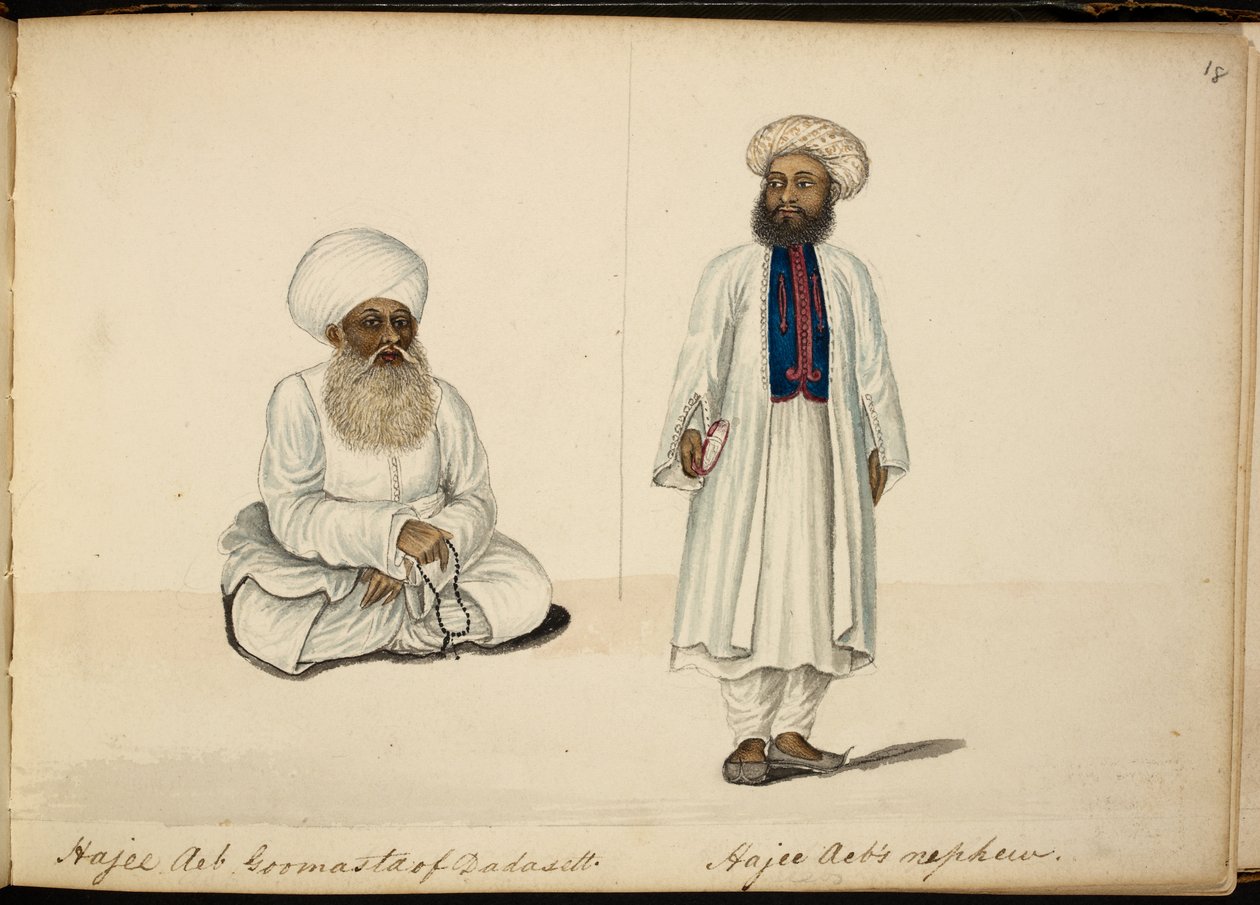 Haji Ayub Gumasta de Dadasett; o seu sobrinho de Indian School