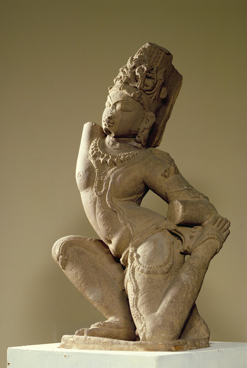 Harihara dançando na pose alidha, dinastia Prathara de Indian School