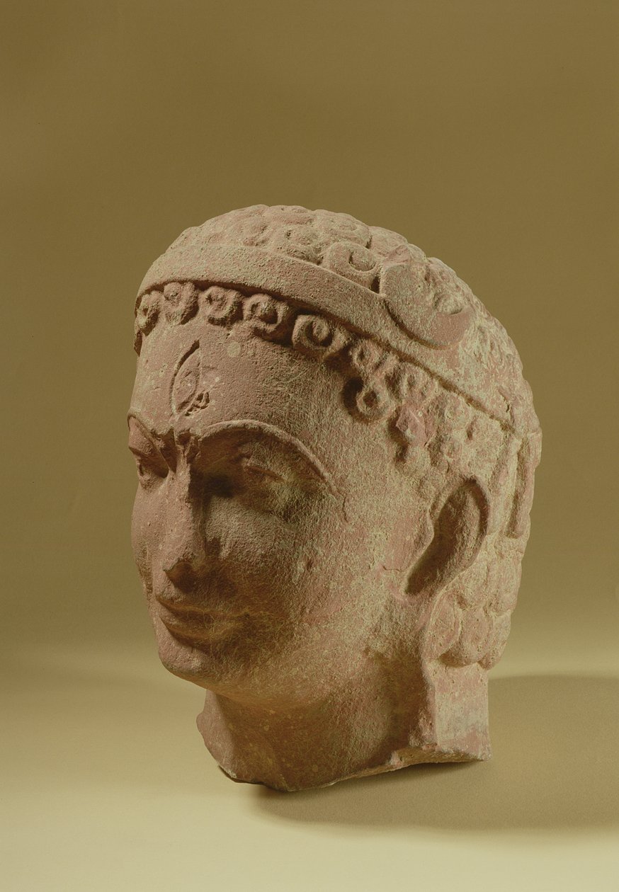 Cabeça de Siva, Mathura (arenito vermelho) de Indian School