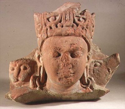 Chefe de Vaikuntha Vishnu, Mathura, Utter Pradesh (arenito vermelho) de Indian School