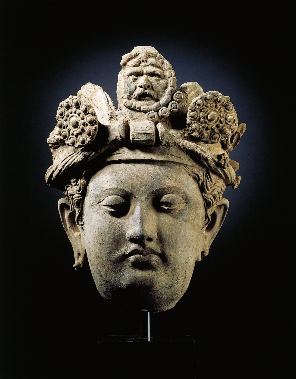 Cabeça de um Bodhisattva de Gandhara de Indian School