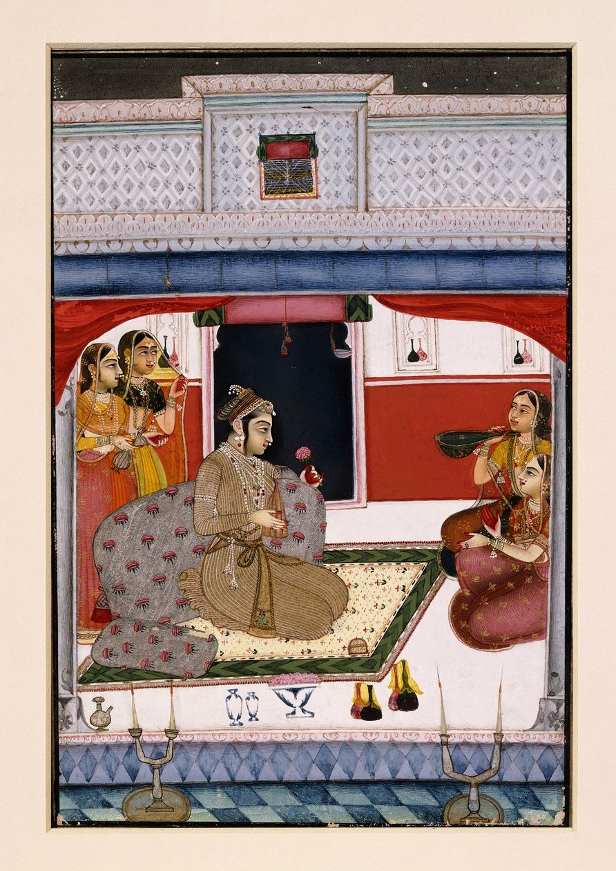 Hindola Ragini, c.1738 de Indian School