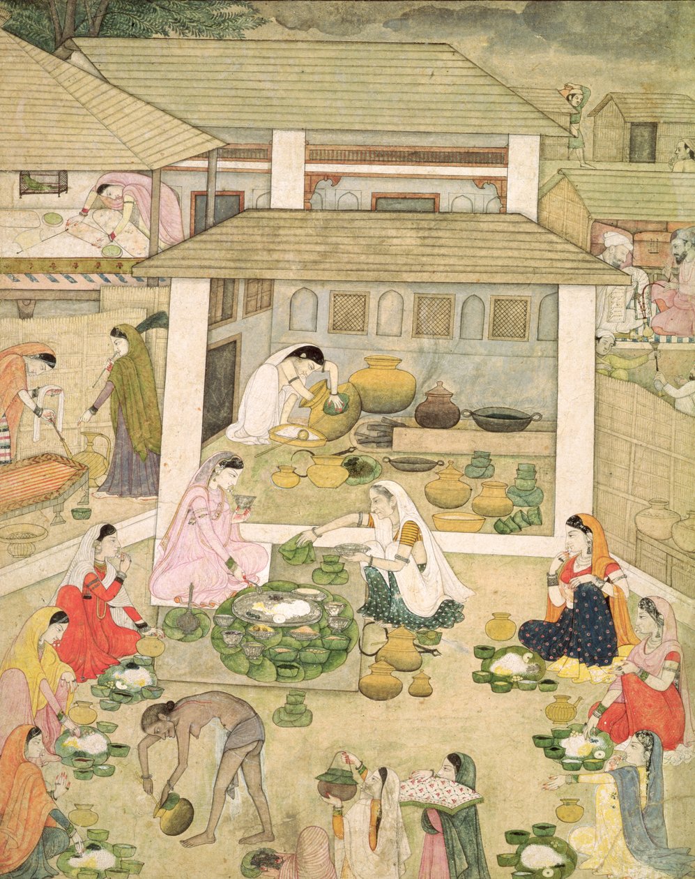 Em. 68.4 Uma festa da mulher, c.1810 de Indian School