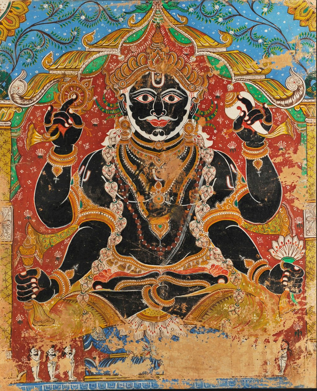 Jagannath (pintura de parede) de Indian School