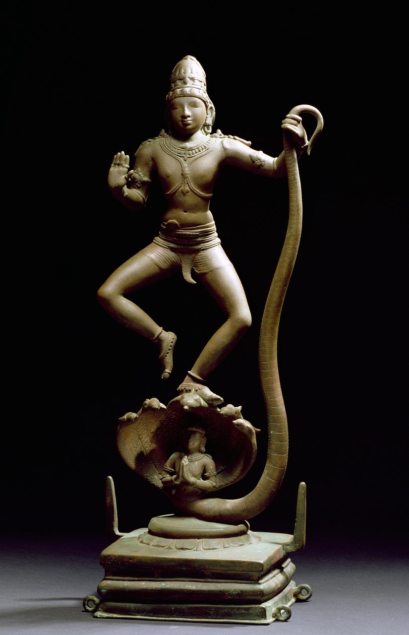 Kaliyakrishna, Chola, Tamil Nadu (bronze) de Indian School
