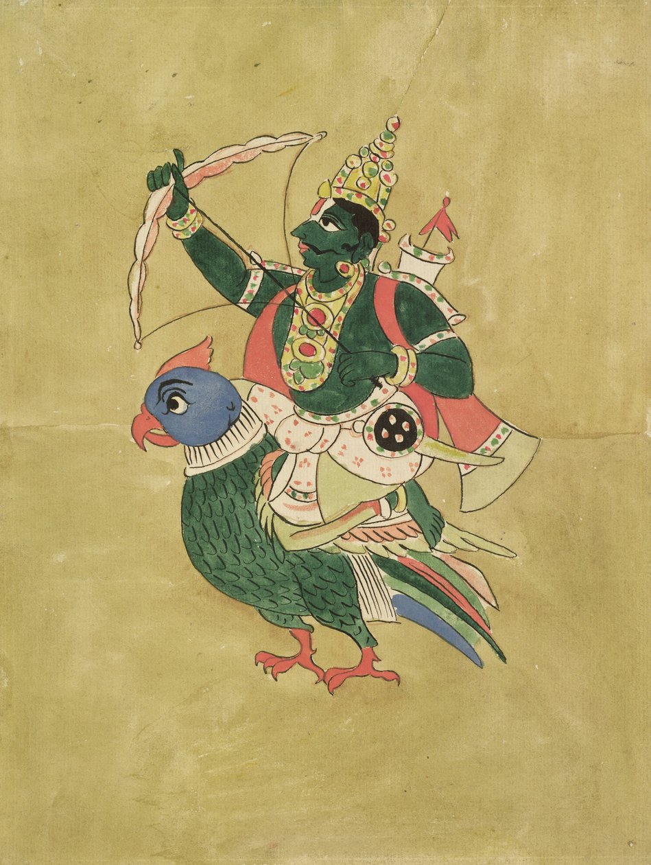 Kama, deus do amor, do século XVIII ao XIX de Indian School