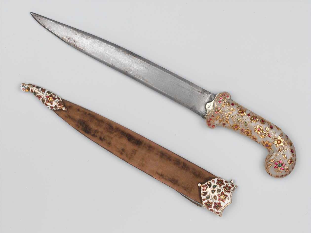Khanjar que pertencia ao sultão Tipu, levado em Seringapatam, 1799 por volta de de Indian School