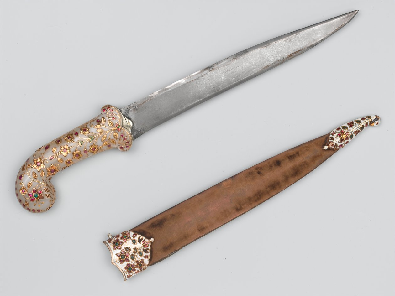 Khanjar que pertencia ao sultão Tipu, levado em Seringapatam, 1799 por volta de de Indian School