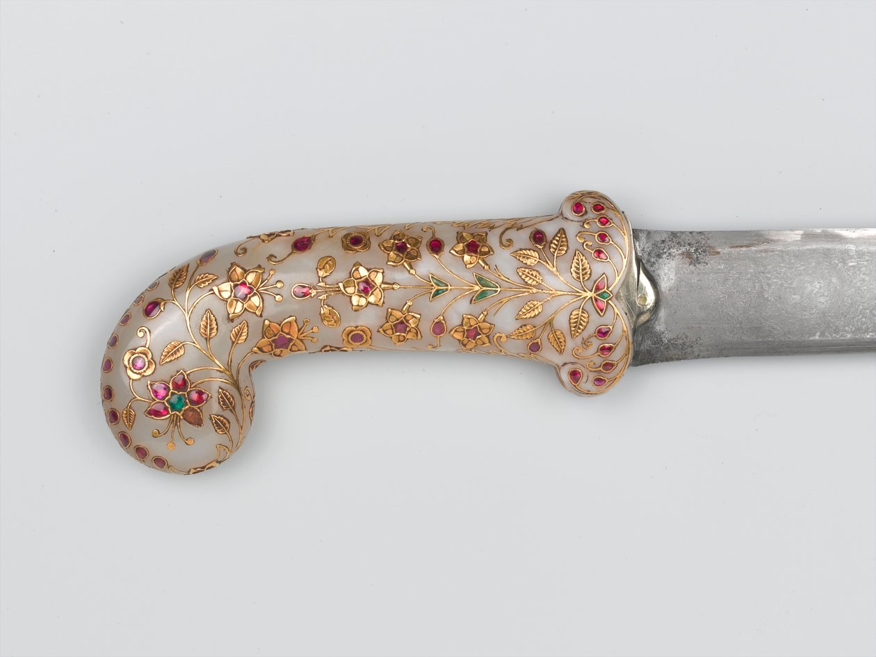 Khanjar que pertencia ao sultão Tipu, levado em Seringapatam, 1799 por volta de de Indian School