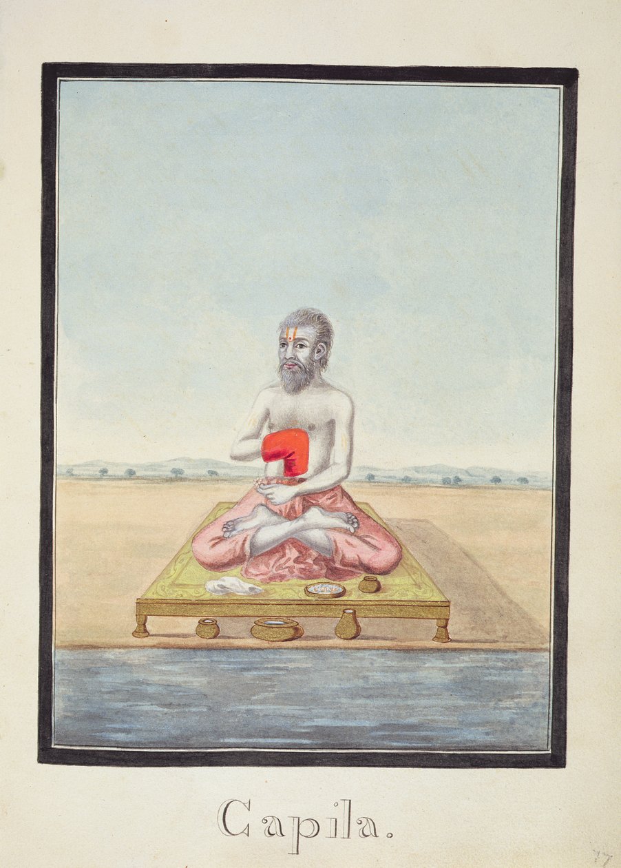 MSS EUR C 116/1 f.77r O sábio, Kapila, do épico hindu 
