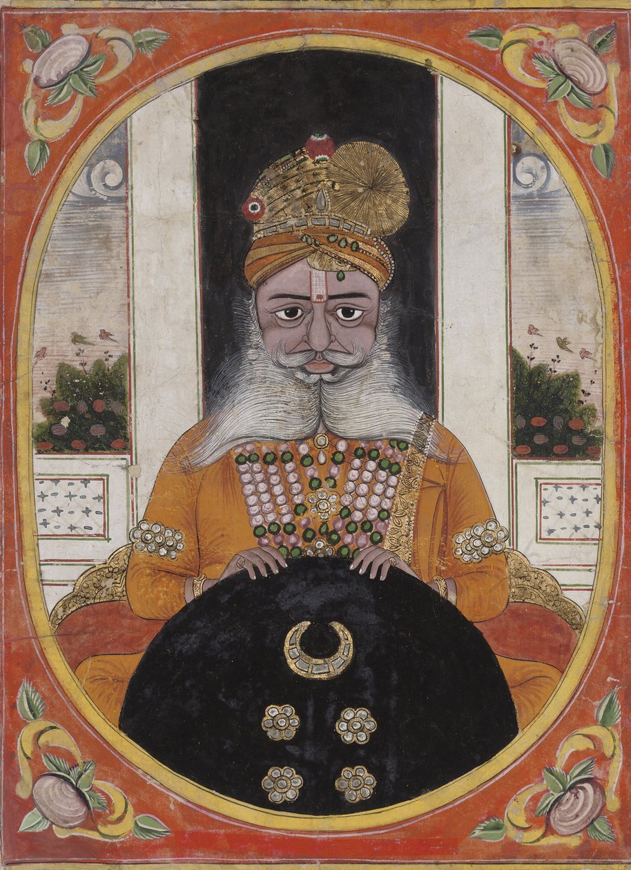 Maharaja Sardar Singh, governante de Bikaner, 1851-71 de Indian School