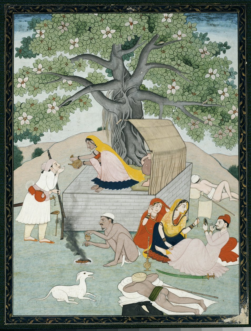 Miniatura de um álbum, Kangra de Indian School