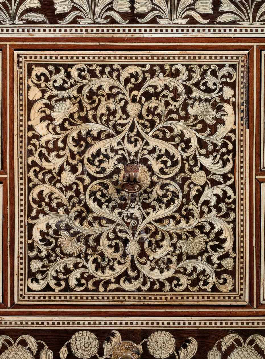 Gabinete Mughal, Gujarat ou Sindh, Índia Ocidental de Indian School