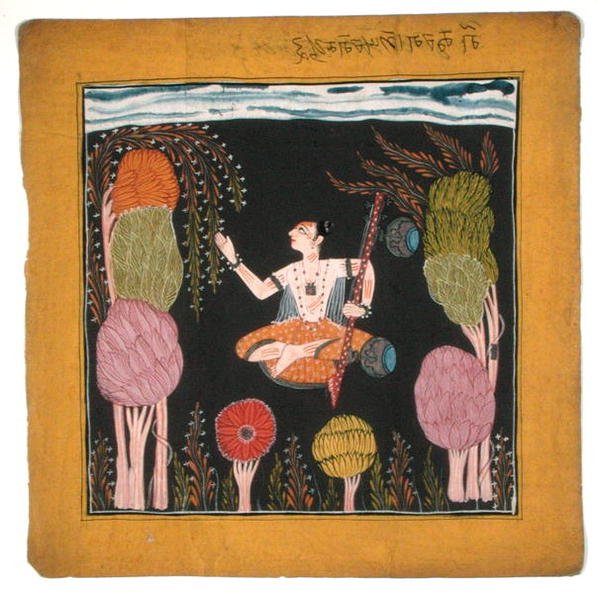 Modo musical Goda Raga-Kulu-Pahari, c.1700-10 (gouache no papel) de Indian School