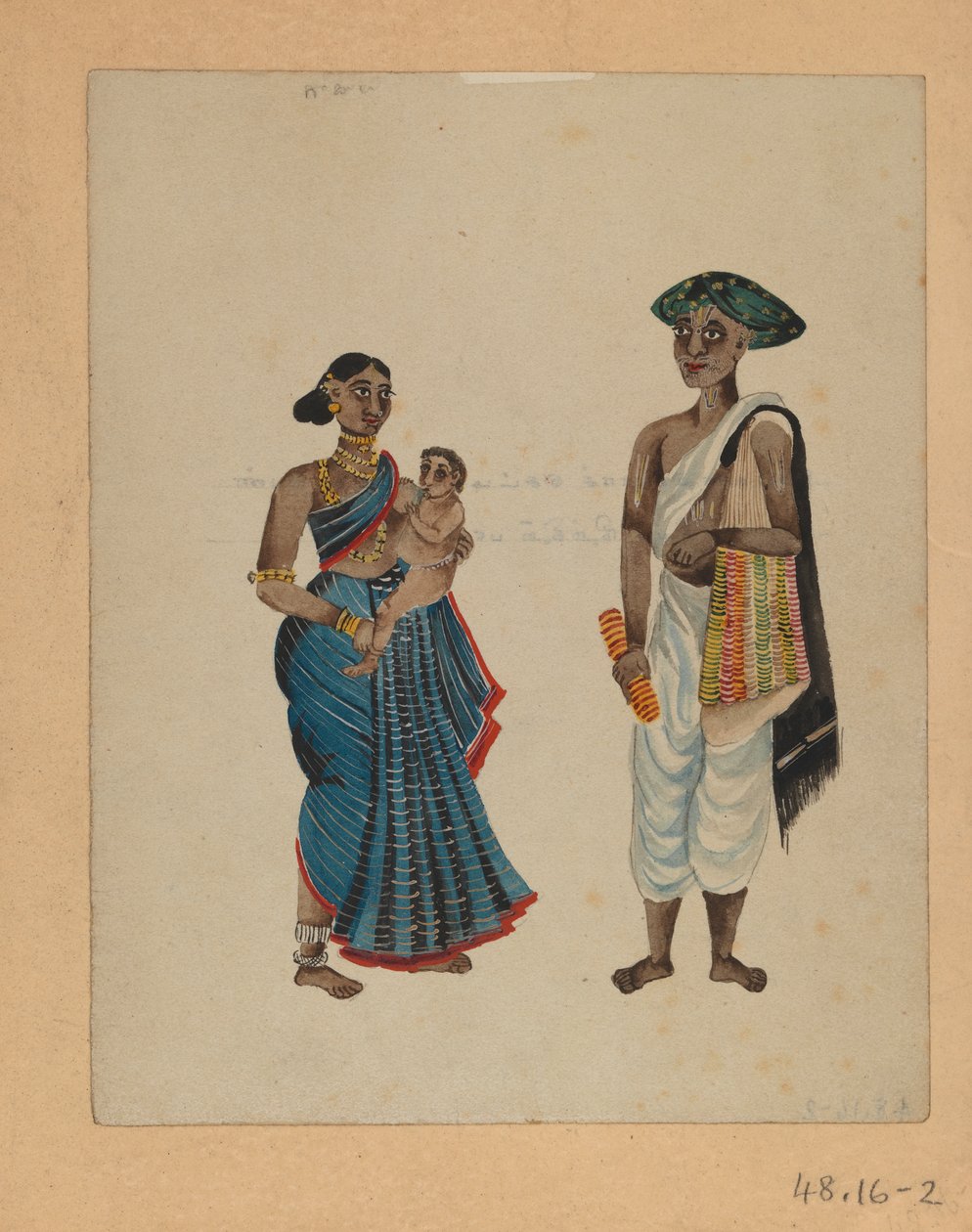 Um de um conjunto de nove imagens mostrando índios em diferentes profissões (wc no papel) de Indian School