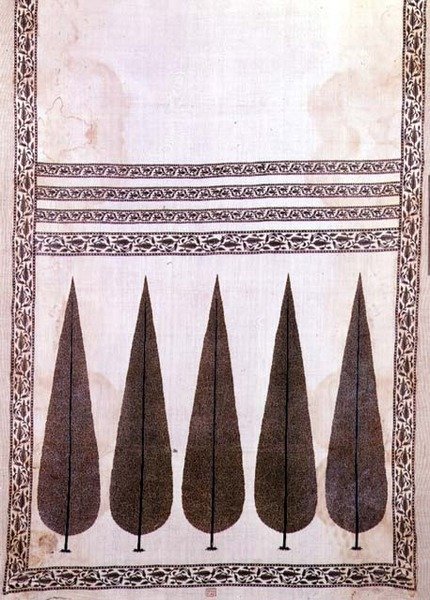 Patka do Rajastão, do século XVII ao XVIII (algodão) de Indian School