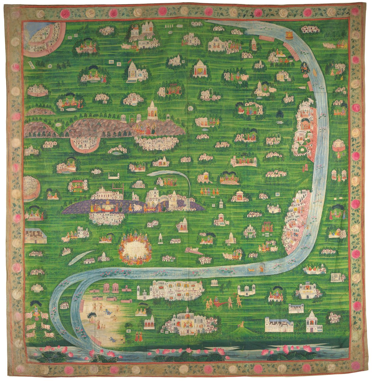 Mapa de peregrinação de Vraj de Indian School