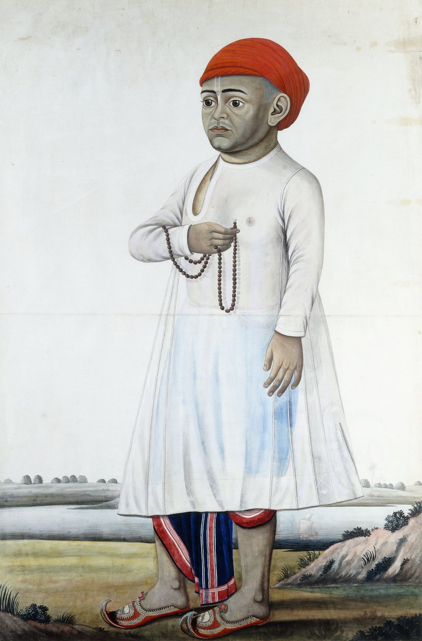 Retrato de um Notável, c.1780-1790 de Indian School