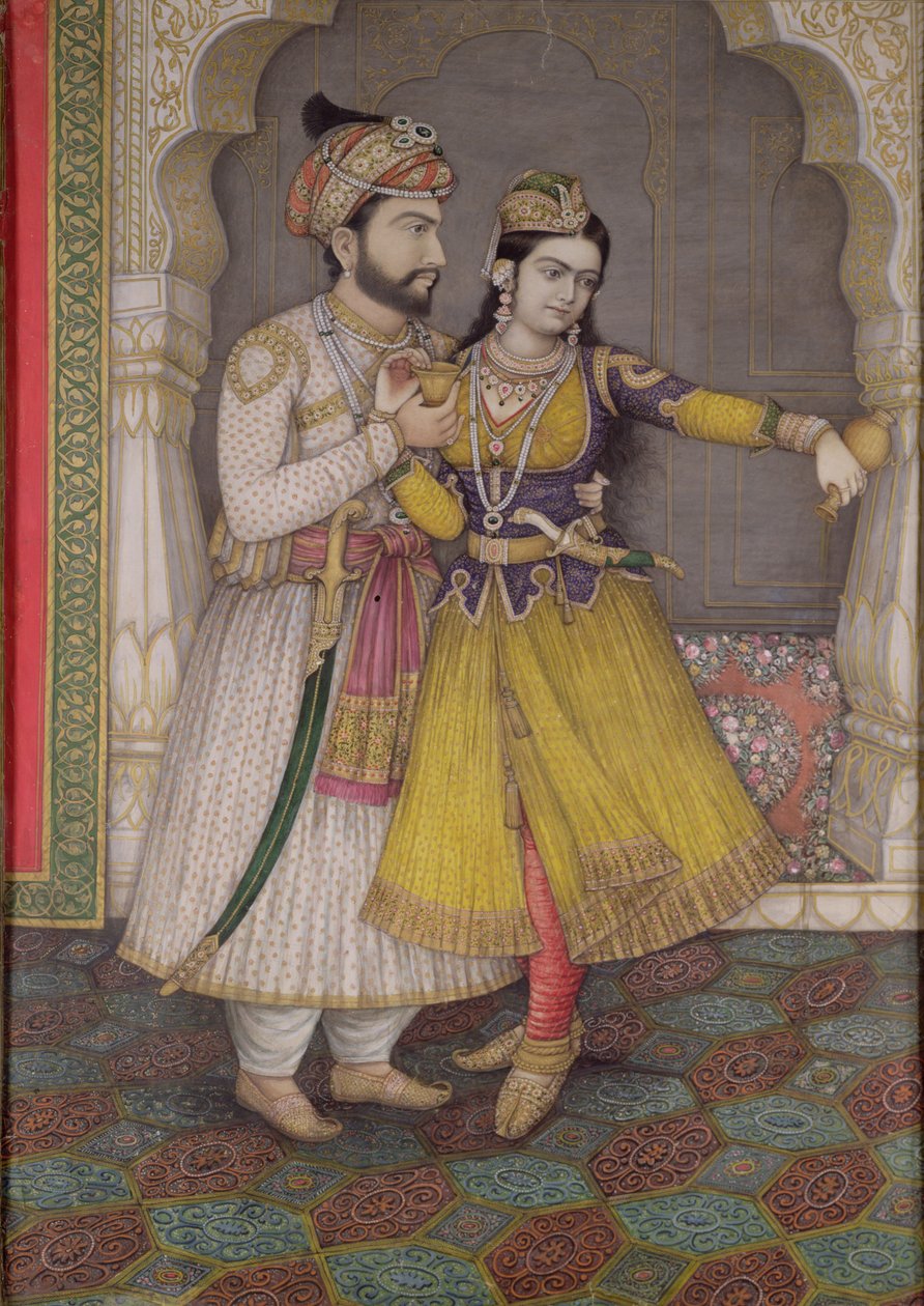 Shah Jahan e Qudsia Begum: o Begum derrama o vinho, Kalam de Indian School