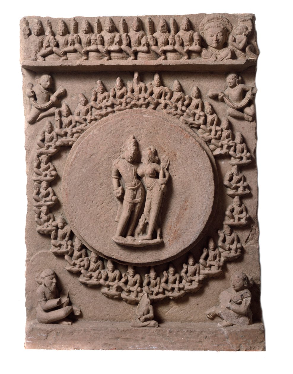 Shiva Parvati, de Makarandanagar (relevo, séc. IX-10) de Indian School