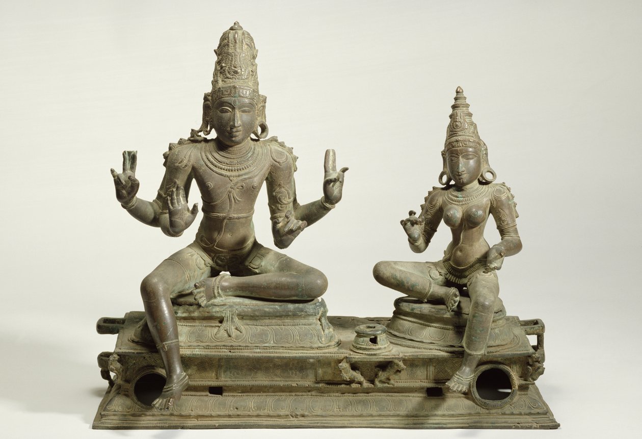 Somaskanda, Chola, Tamil Nadu (bronze) de Indian School
