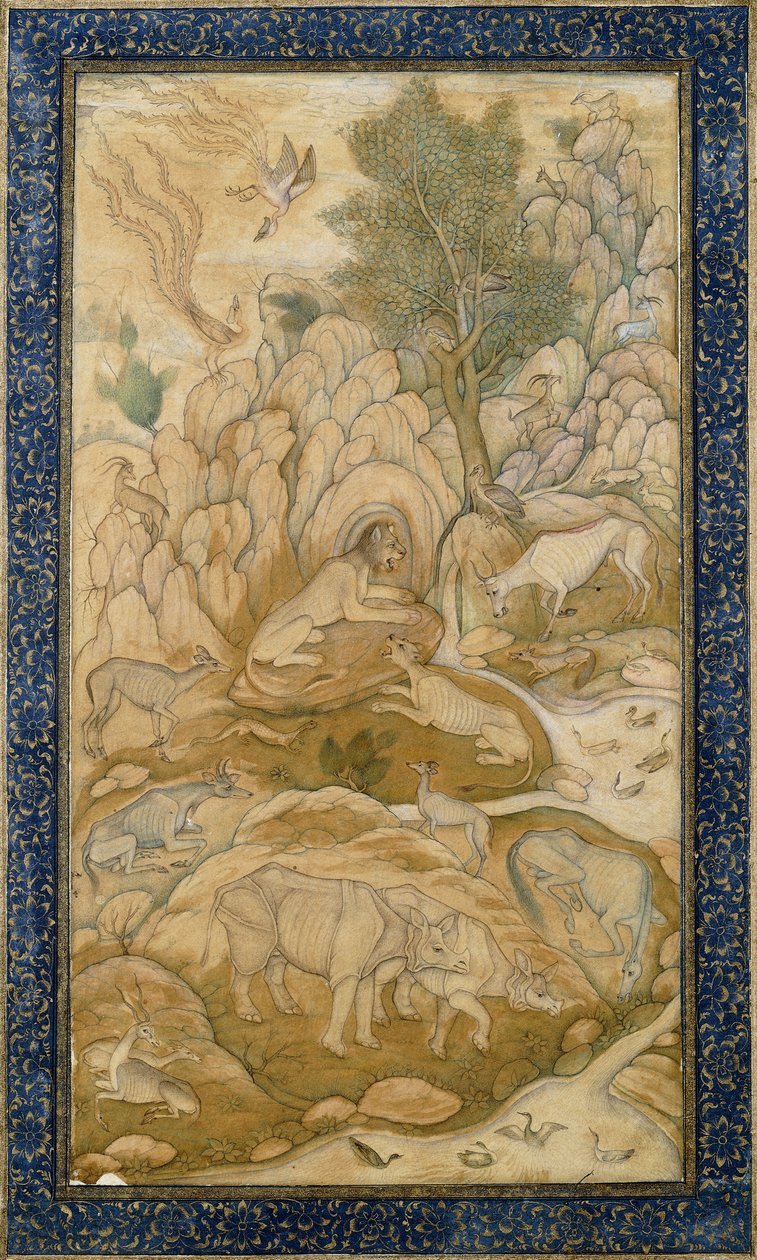 O rei da floresta, c.1600-1610 de Indian School