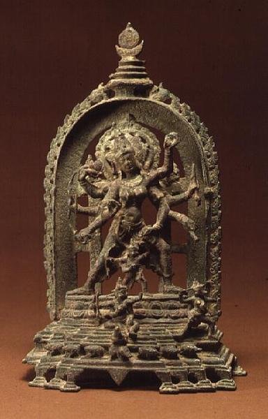 Tirthankara Parsvanatha, Maitraka, Akota, Gujarat (bronze) de Indian School