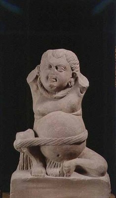 Yaksha, Ahichhatra (grés vermelho) de Indian School