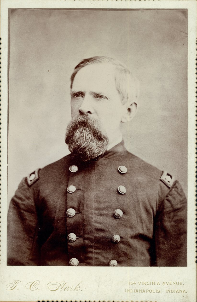Retrato de busto de Thomas Harvey Harris de Indianapolis F.C. Stark