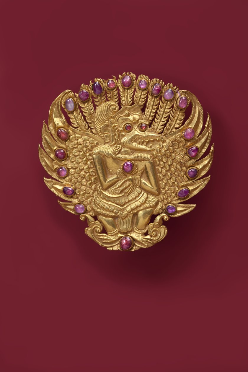 Broche, Bali (ouro e rubis) de Indonesian School